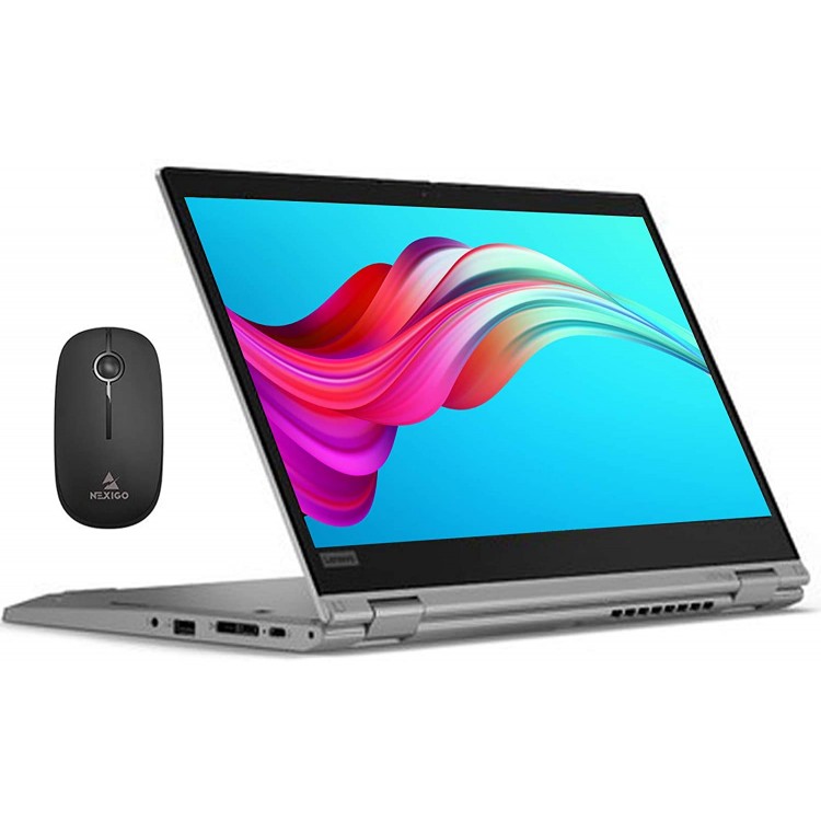 2021 Lenovo ThinkPad Yoga L13 13.3 Inch FHD 1080P Touchscreen 2-in-1 Laptop, Intel Core i5-10210U (Beats i7-7500U), 8GB RAM, 512GB SSD, Backlit KB, Win10 + NexiGo Wireless Mouse Bundle