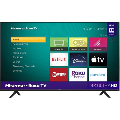 Hisense 50-Inch Class R6090G Roku 4K UHD Smart TV with Alexa Compatibility (50R6090G, 2020 Model)
