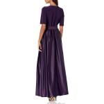 Alex Evenings Women's Satin Ballgown Dress with Sleeve (Petite and Regular Sizes)