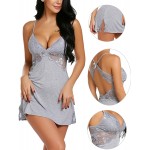 Avidlove Women Chemises Lingerie Lace Babydoll Sleepwear Sexy Full Slips Mini Dress 2 Pack