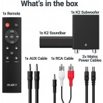 Majority K2 Sound Bar and Wireless Subwoofer | 2.1 Surround Sound with Bluetooth | with FM Radio and Multi-Connection