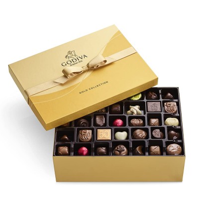 Godiva Chocolatier Chocolate Gold Gift Box, Assorted, 105 pc.