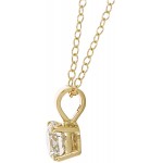 14k Gold Lab-Grown Diamond Pendant Necklace (0.50 cttw, I-J Color, VS2-SI1 Clarity) 18&#34;