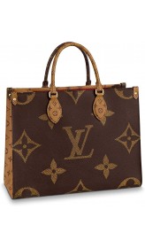 Louis Vuitton Reverse Monogram Giant Onthego MM Shoulder Bags Purse Handbags M45321