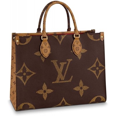 Louis Vuitton Reverse Monogram Giant Onthego MM Shoulder Bags Purse Handbags M45321