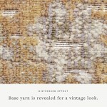 Chris Loves Julia x Loloi Rosemarie ROE-01 Gold / Sand Oriental Area Rug 9&#39;-0&#34; x 12&#39;-0&#34;