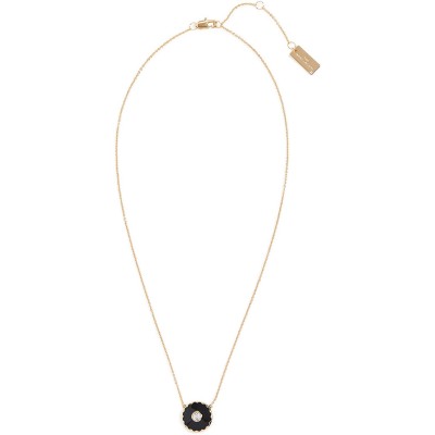 The Marc Jacobs Women&#39;s The Medallion Pendant Necklace, Black, One Size