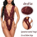 Avidlove Women One Piece Lingerie Sexy Lace Teddy Mini Babydoll Bodysuit Deep V Nighty&amp;Avidlove Women Satin Pajamas Sleepwear Sexy Cami Shorts Pajama Sets