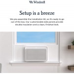 Windmill Air Conditioner: Smart Home AC - Easy to Install - Quiet - Energy Efficient - Side Insulation - Auto-Dimming LED Display - App and Voice-Enabled - 8,300 BTU