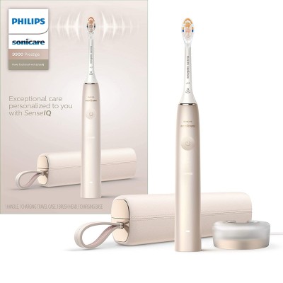 Philips Sonicare 9900 Prestige Rechargeable Electric Toothbrush with SenseIQ, Champagne