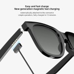 Wicue 0.1s Stepless Auto Tinting LCD Sunglasses with Smart Bluetooth Directional Audio Headphones Photochromic Polarized UV 400D Lenses Fast Charge for Men Women Unisex