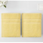 Degrees of Comfort Extra Large Turkish Bath Towels for Bathroom | Luxury Towel Set for Home Decor | 100% Cotton | Premium Hotel Quality - Yellow, 4 Bath Towels