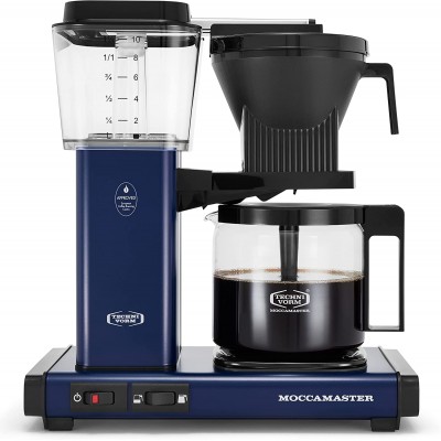Moccamaster 53928 KBGV Select Coffee Maker, Midnight Blue, 40 ounce, 10-Cup, 1.25L