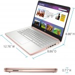 2021 HP 14 inch TouchScreen HD Laptop, Intel Celeron N4020, 4GB DDR4, 64GB eMMC, 1 Year Microsoft 365 Personal, Webcam, HDMI, Windows 10 S /Legendary Accessories (Google Classroom or Zoom) (Rose Pink)