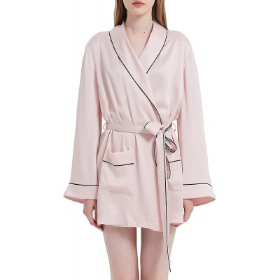 Gift for Women 100% Silk Nightgown Pajamas Set V-Neck Short Nightwear Nightdress Loungewear 6A Grade19mm Sand Wash Charmuse