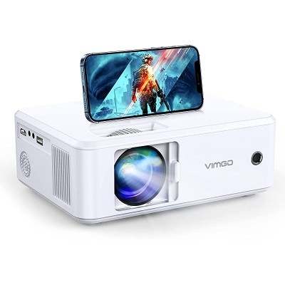 VIMGO 5G WiFi Projector, 8500L Native 1080P Outdoor Movie Projector, Mini Projector with Synchronized Smartphone Screen, 200&#39;&#39; Portable Projector for TV Stick, Video Games, HDMI/USB/AV, iOS &amp; Android
