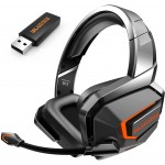 Wireless Gaming Headset for PS4/PS5/PC, 2.4GHz Ultra-Low Latency, Hi-Fi Lossless Sound Quality Gaming Headsets, Wireless Gaming Headphones with Noise Cancelling Microphone