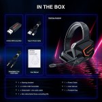 Wireless Gaming Headset for PS4/PS5/PC, 2.4GHz Ultra-Low Latency, Hi-Fi Lossless Sound Quality Gaming Headsets, Wireless Gaming Headphones with Noise Cancelling Microphone
