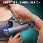 TISSCARE Deep Tissue Massage Gun w/ 20 Speeds, Whisper Quiet, HD Touch Screen, Handheld Massager for Neck &amp; Back Pain Relief, Full Body Relaxation
