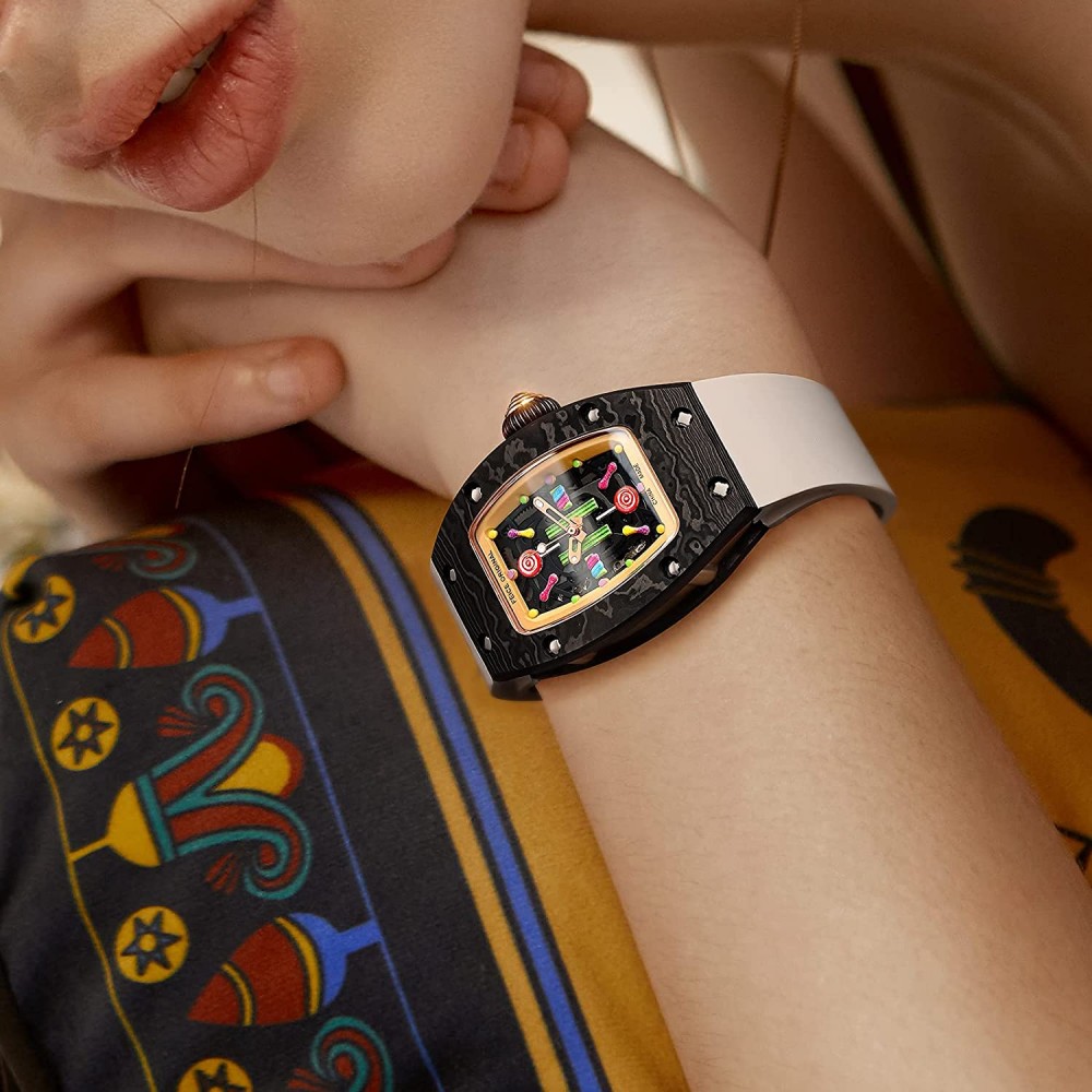 FEICE Women's Automatic Wrist Watch Fashion Skeleton Mechanical Watch