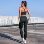 Women’s Yoga Outfits 2 piece Set Workout Tracksuits Sports Bra High Waist Legging Active Wear Athletic Clothing Set