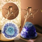 Sacredyna Grandma Birthday Gifts, Forever Flower Angel Gifts for Women