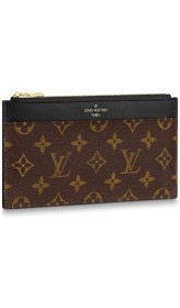 Louis Vuitton Slim Purse Wallet Clutch (Monogram)