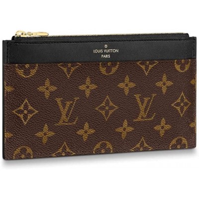 Louis Vuitton Slim Purse Wallet Clutch (Monogram)
