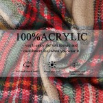 2021 Newest Design Fashionable Women Plaid Oversized Blanket Scarf With Tassel for Fall Winter