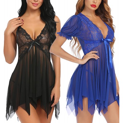 Avidlove Women&#39;s Babydoll Lingerie and Women Sexy Mesh Nightgown