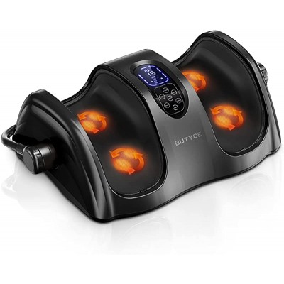 Foot Massager Shiatsu Massager Machine with Heat, Increases Blood Flow Circulation, Deep Kneading with Heat Therapy, Deep Tissue Electric Shiatsu Foot Massager.