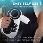 Massage Gun,Percussion Massage Gun for Athletes,Pro-G3 Handheld Fascia Gun Massager for Therapy and Relaxation,Ideal for Neck,Back,Arms,Calf&#39;s,Full Body Pain Relief,4 Power Levels,5 Attachments