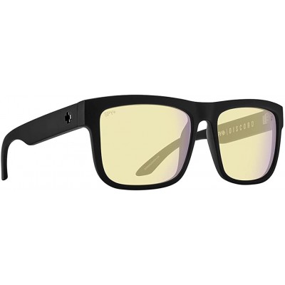 SPY Optic Gaming Discord, Rectangle Blue Light Blocker / Gaming Glasses, Color and Contrast Enhancing Lenses