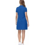 MoFiz Women&#39;s Golf Tennis Dress Sports Polo Dress Short Sleeve Quick Dry Casual Workwear Button