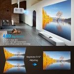 5G WiFi Bluetooth Native 1080P Projector, 9800LM 450&#34; Display Support 4K Movie Projector, High Brightness for Home Theater and Business, Compatible with iOS/Android/TV Stick/PS4/HDMI/USB/PPT/EXCEL