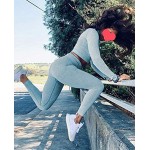 Fashspo Women&#39;s 2 Piece Workout Outfits Tracksuit Seamless High Waist Leggings Stretch Sports Yoga Activewear Set