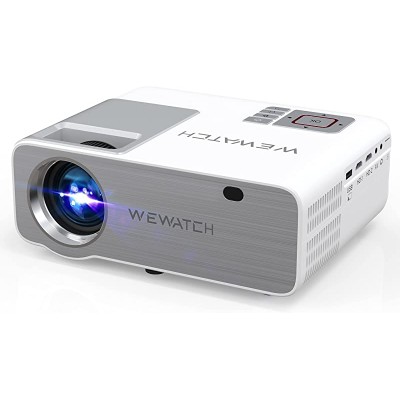 WEWATCH 5G WiFi Projector,1080P Full HD 230&#39;&#39; Large Screen LED Portable Outdoor Projector,Built-in Speaker Video Projector for Outdoor Movies, Compatible with HDMI, TV Stick,TF,AV,USB,PS5,Smartphone