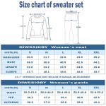 DIWSSIOBY Women’s Solid Color 2 Piece Outfits Long Sleeve Crew Neck Pullover Tops And Long Pants Sweatsuits Tracksuits