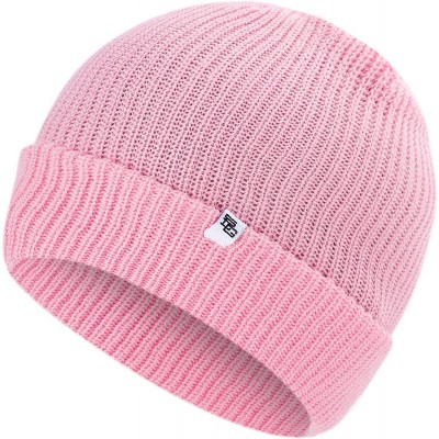 Winter Double-Layer Knitted Flanging Beanie Hat Cap Women&#39;s and Men&#39;s Classic Knitted Hats Super Stretch Warm Hat